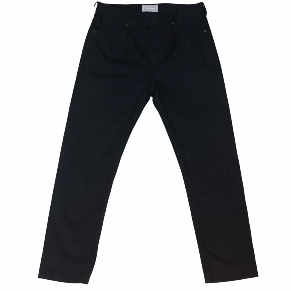 Everlane Black Denim Straight Leg Jeans